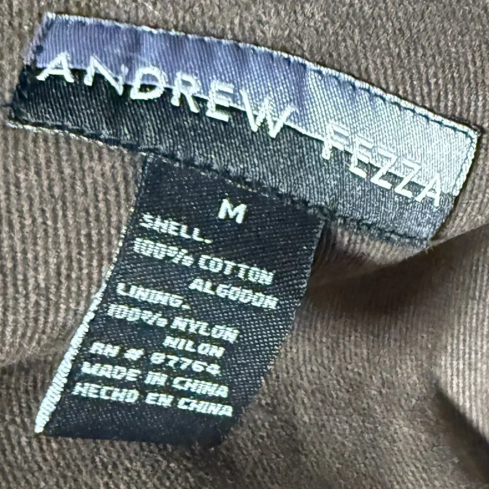 Andrew Fezza Size M Men's Sport Coat Blazer Jacket Brown- NWT